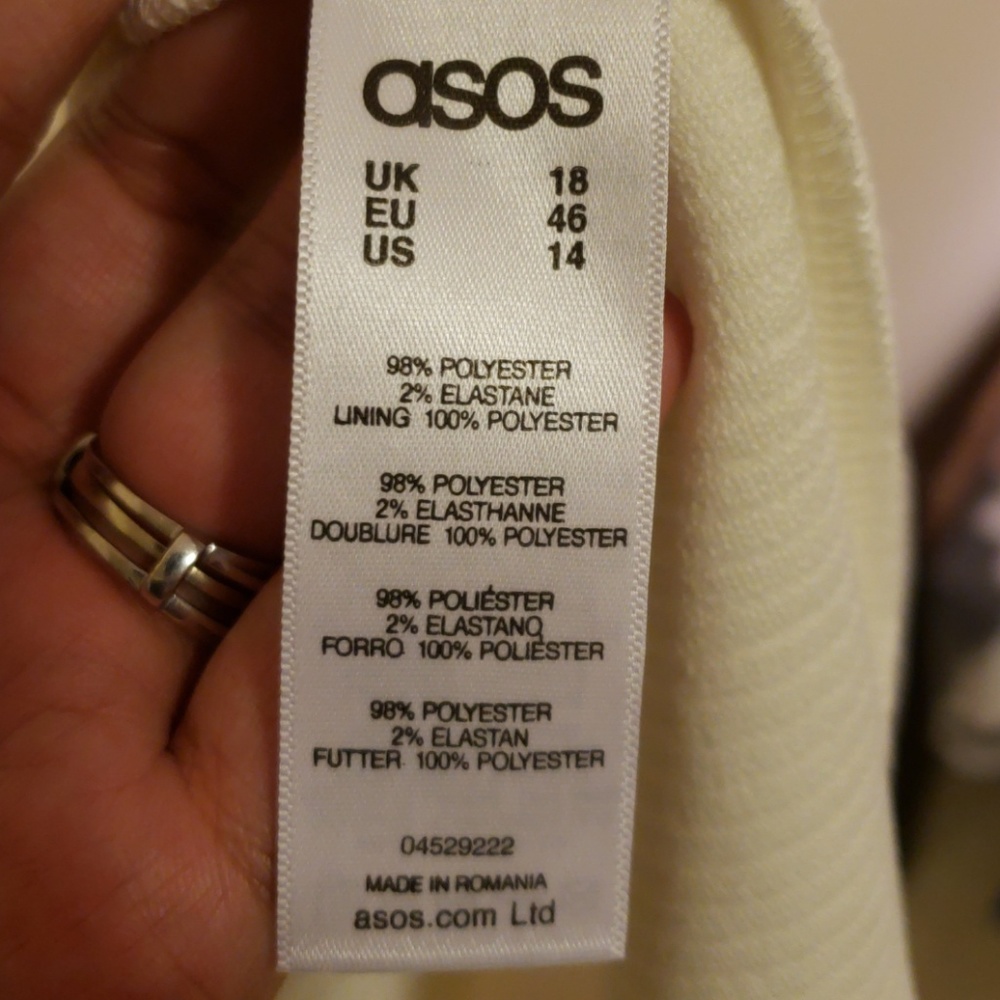 ASOS 'Crop Top' Open-Back Dress - Picture 7 of 8